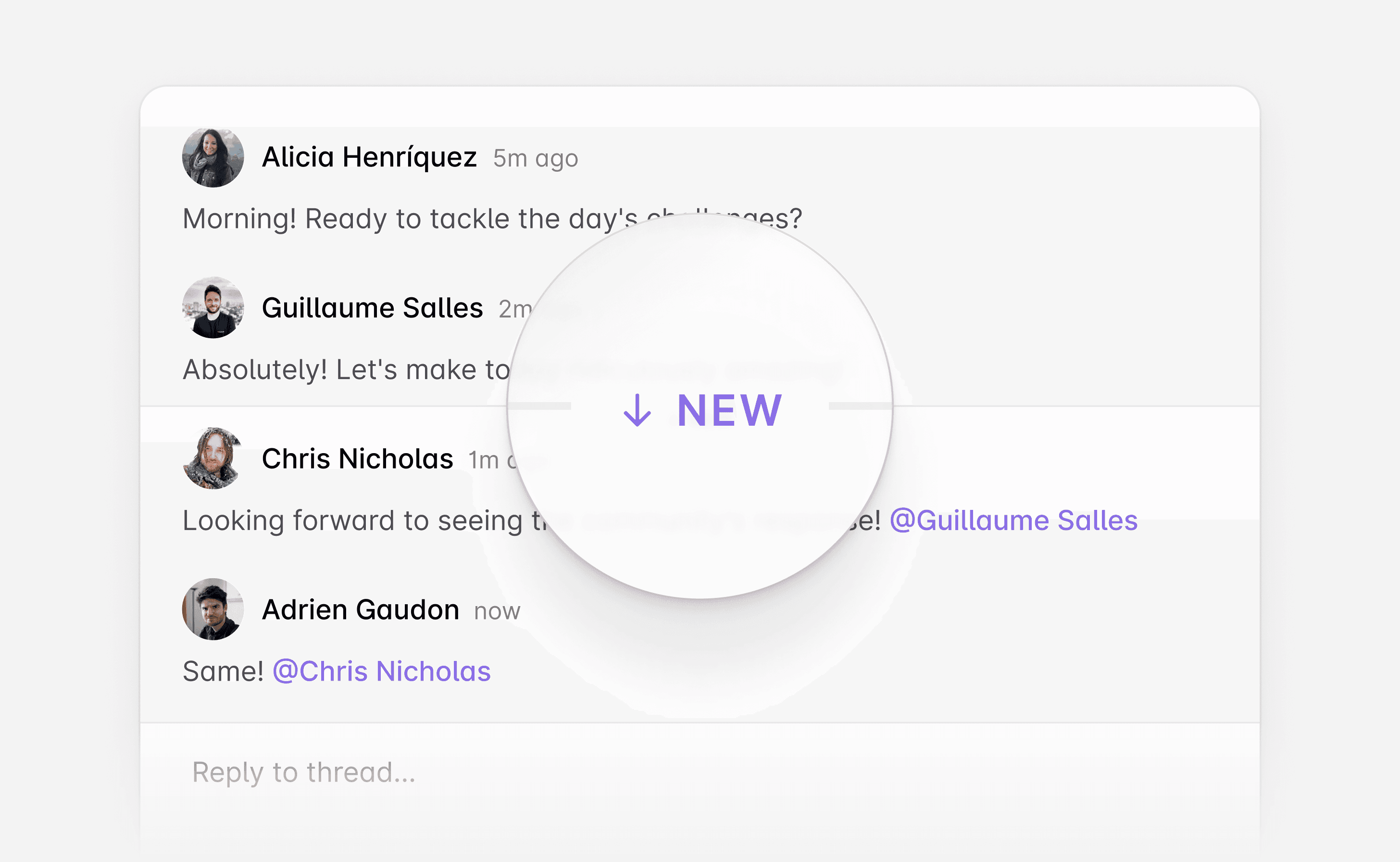 Unread indicator in Thread component