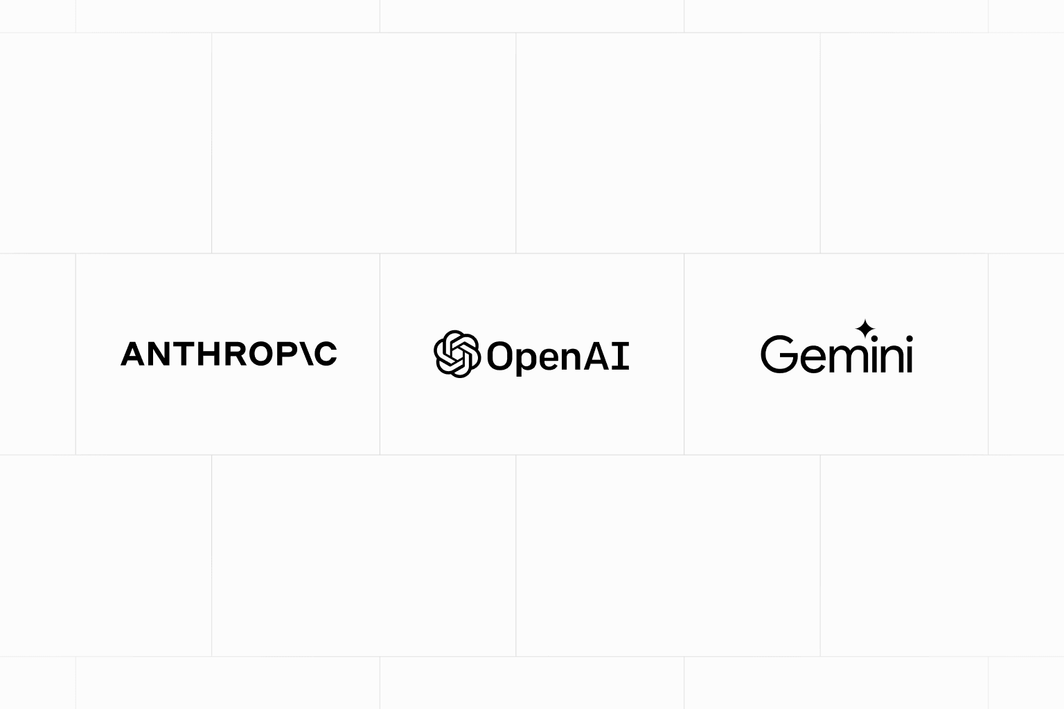 We support different AI providers