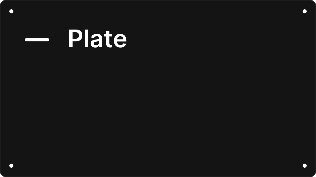 Plate logo