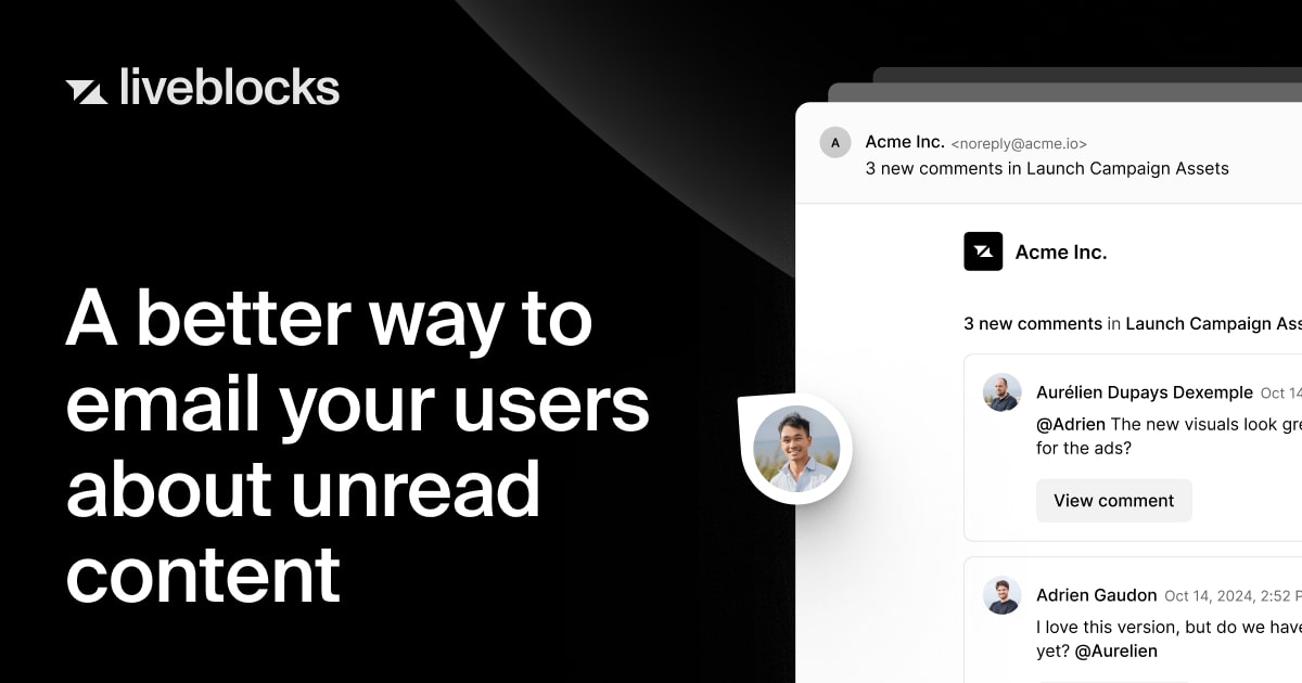 Liveblocks Emails blog post