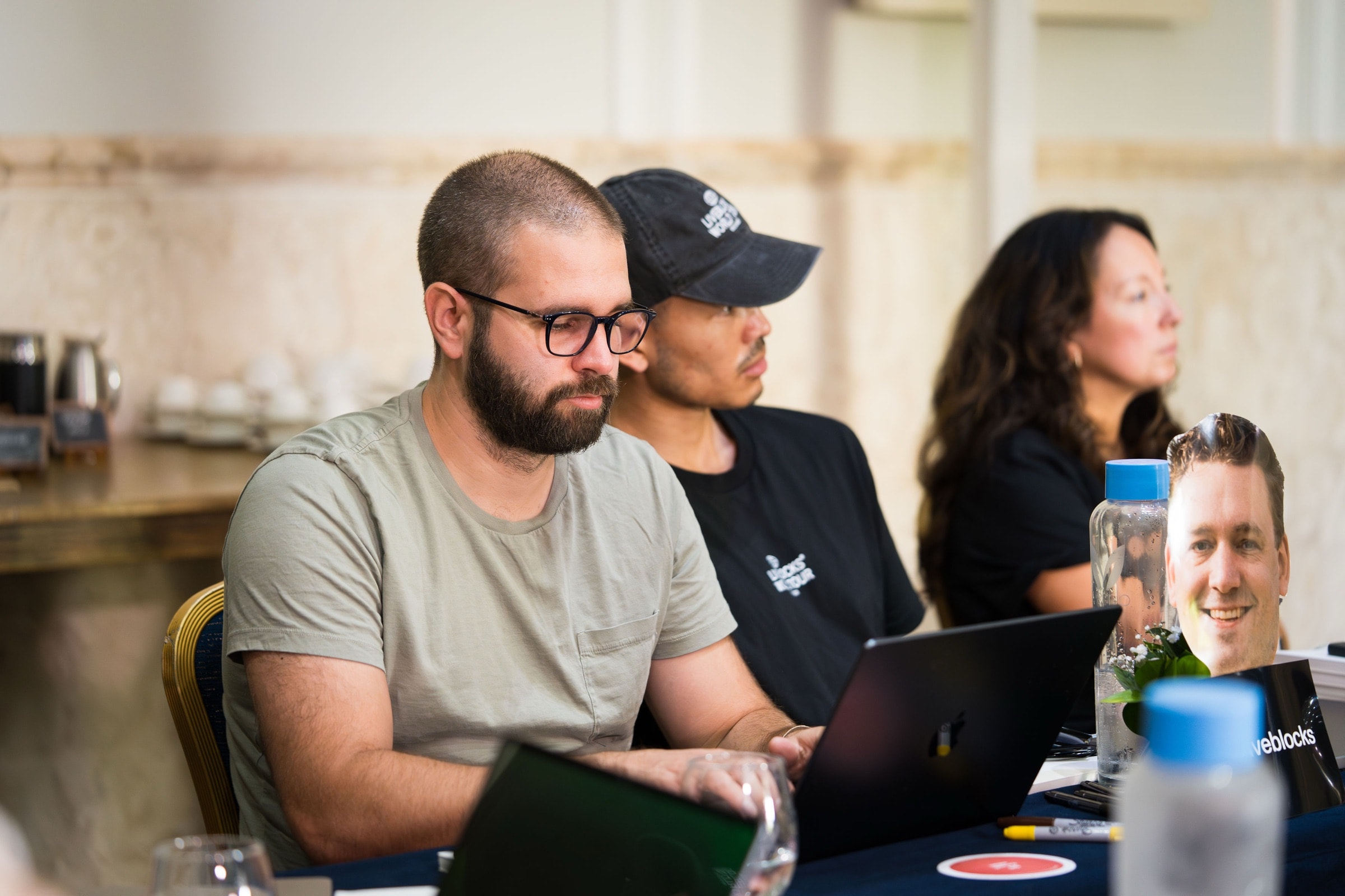 Olivier, Nimesh, and Alicia from the Liveblocks team