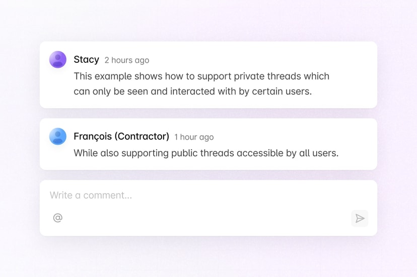 Image of Private Commenting