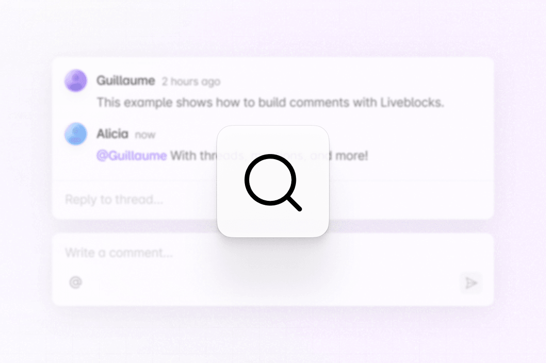 Image of Comments search