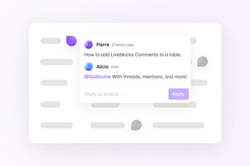 Image of AG Grid Comments