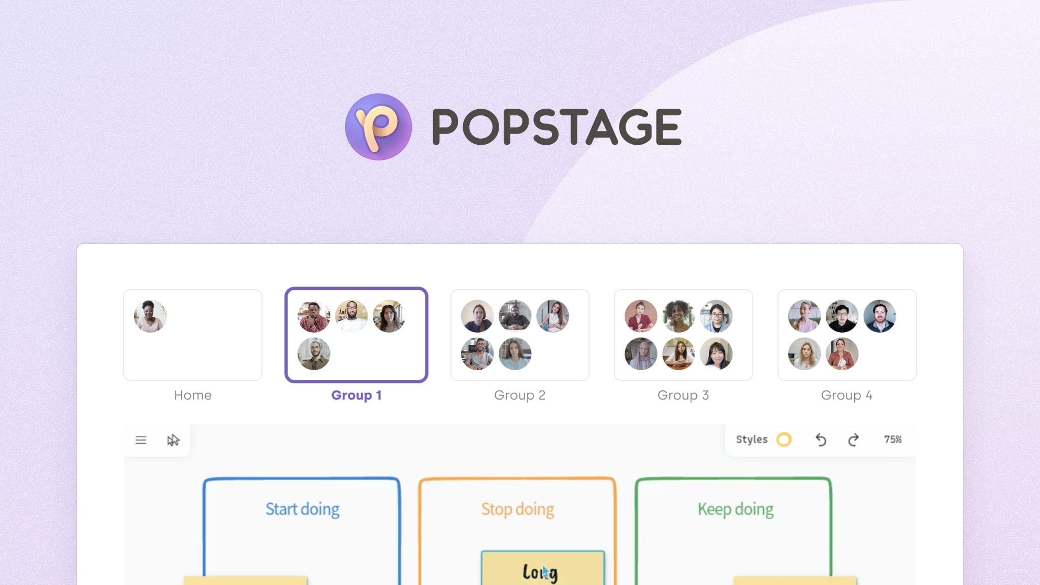 PopStage built all kinds of collaborative experiences with tailored permissions for their users using Liveblocks