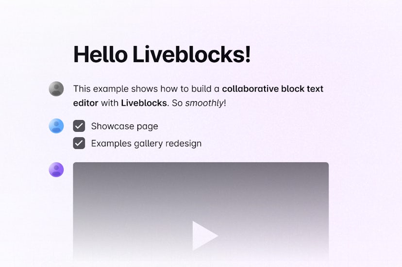 Image of Collaborative Block Text Editor
