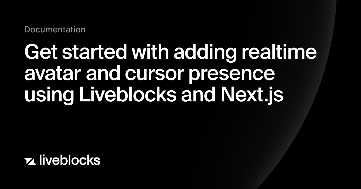 Get started with adding realtime avatar and cursor presence using ...