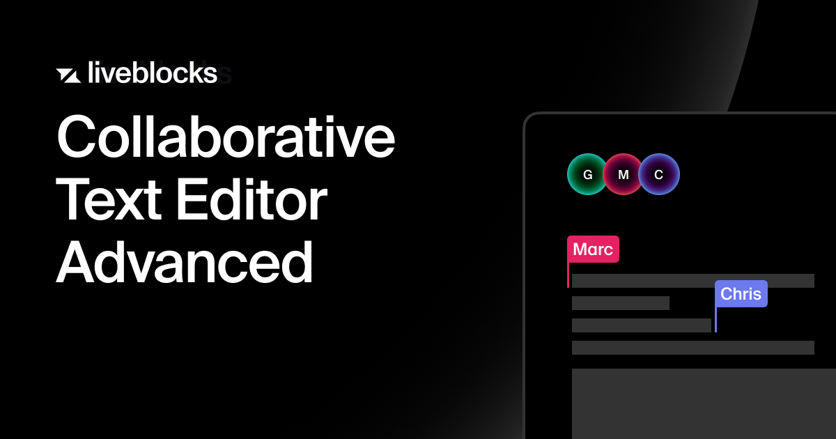 Collaborative text editor