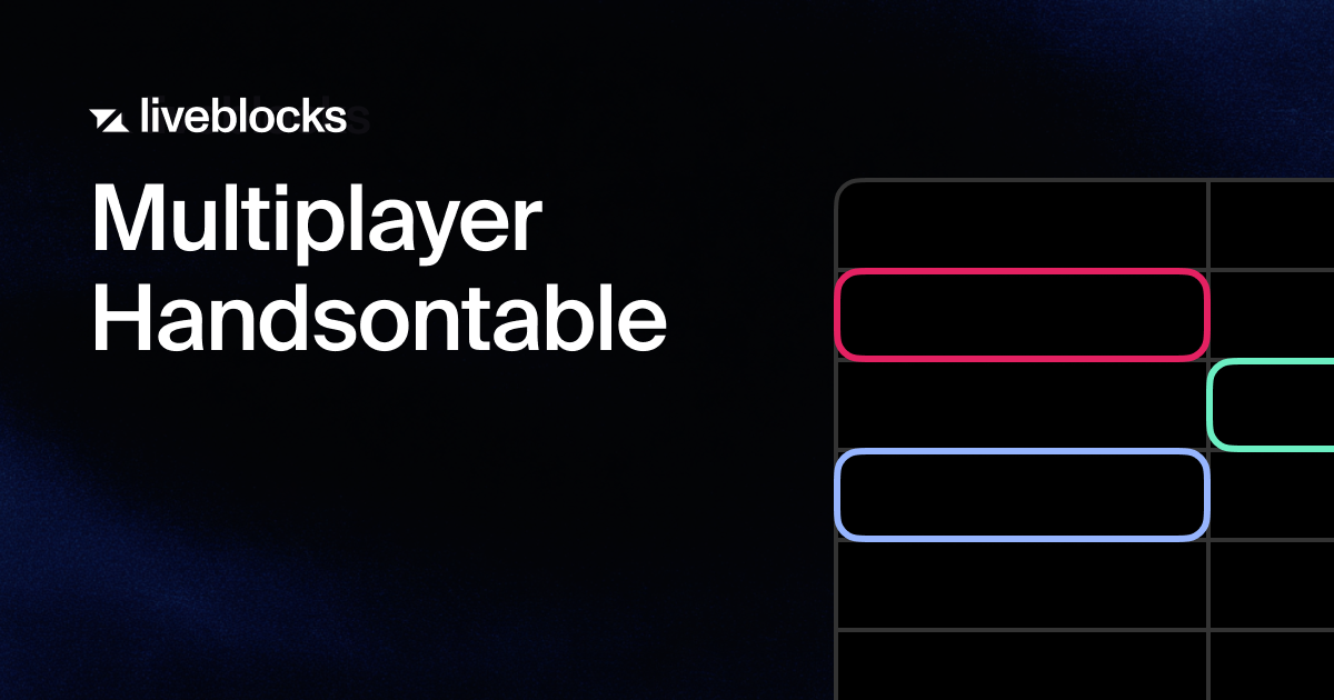 Multiplayer Handsontable | Liveblocks Example