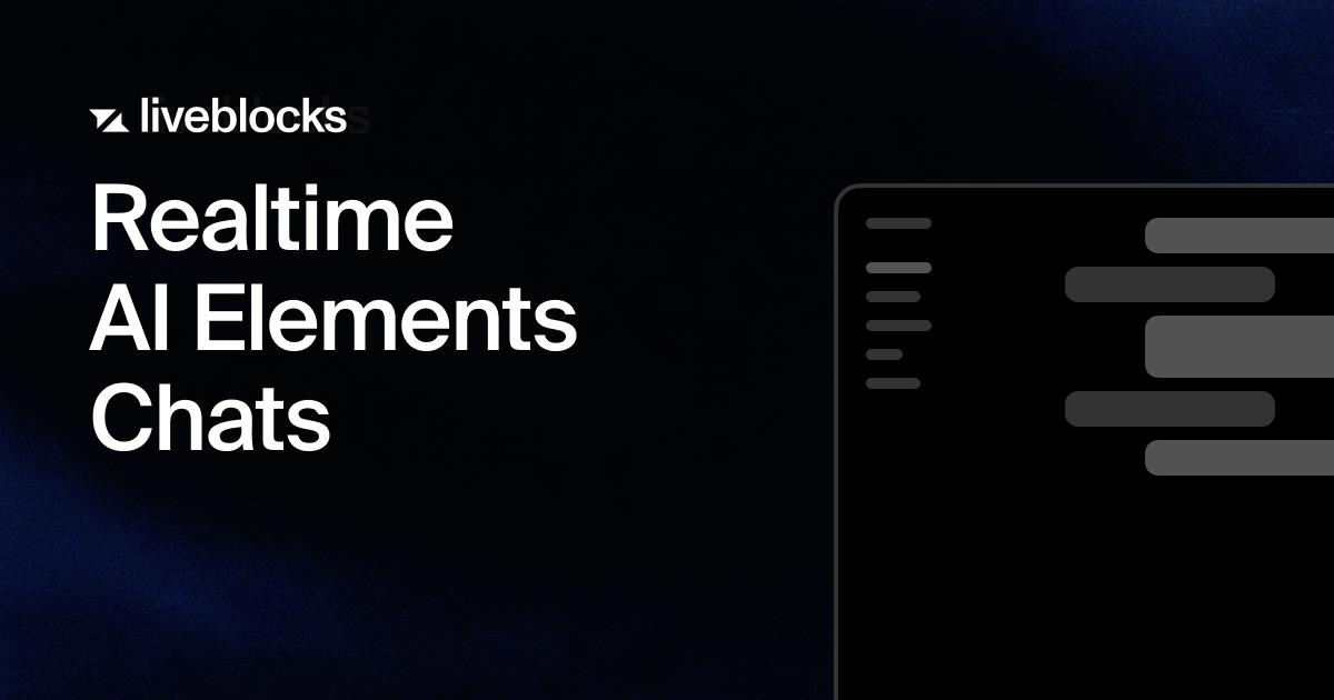 Realtime AI Elements Chats | Liveblocks Example