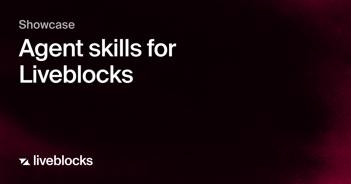 Agent skills for Liveblocks | Showcase